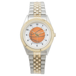 Reloj de pulsera de dos tonos de baloncesto femeni