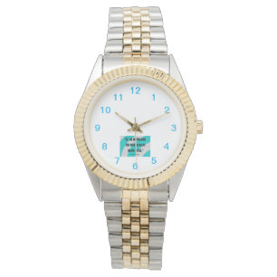Reloj de pulsera de dos tonos de inspiración Unise