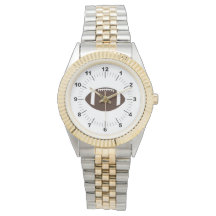 Reloj de pulsera de dos tonos para el fútbol mascu