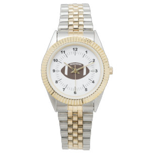 Reloj de pulsera de dos tonos para el fútbol mascu