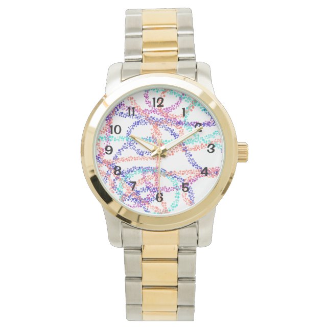 Reloj de pulsera de dos tonos sobredimensionado (Anverso)