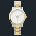 Reloj de pulsera de dos tonos sobredimensionado<br><div class="desc">Es muy importante darle tu tiempo a alguien que amas y darles tu amor y respeto. Es un gran regalo para regalar con un pequeño regalo encantador que les recuerda a ustedes.</div>