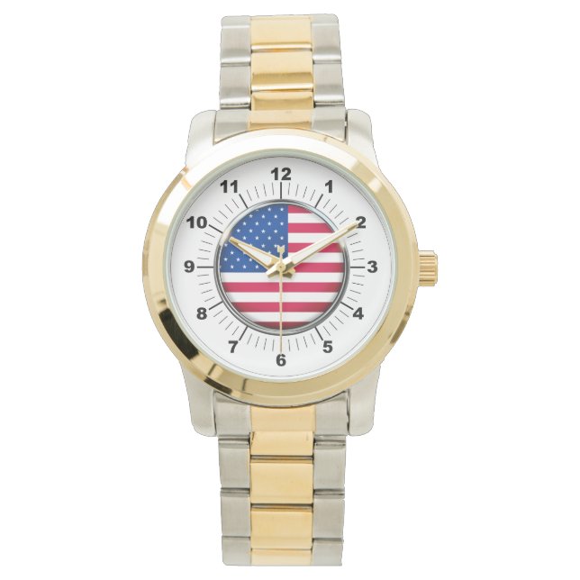 Reloj de pulsera de dos tonos sobredimensionado de (Anverso)