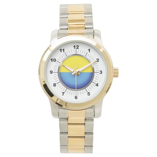 Reloj de pulsera de dos tonos sobredimensionado pa (Anverso)