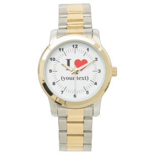 Reloj de pulsera de dos tonos sobredimensionados p