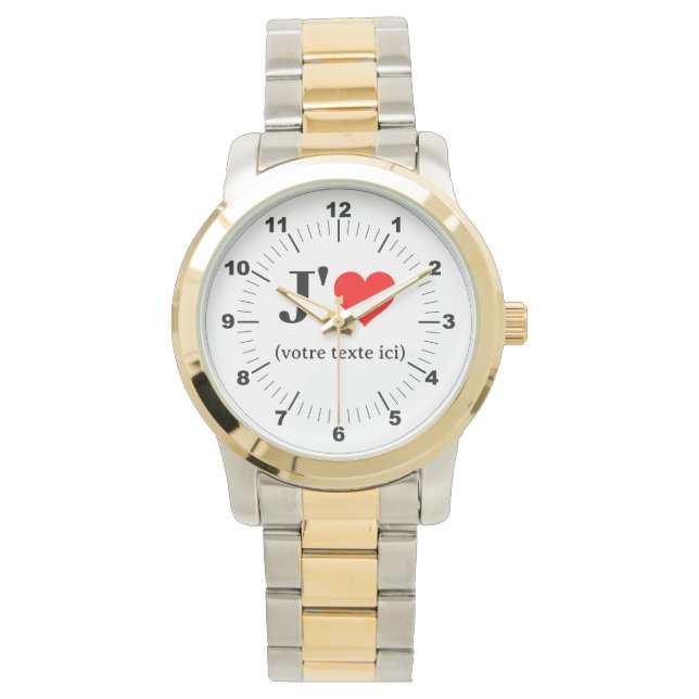 Reloj de pulsera de dos tonos sobredimensionados p (Anverso)