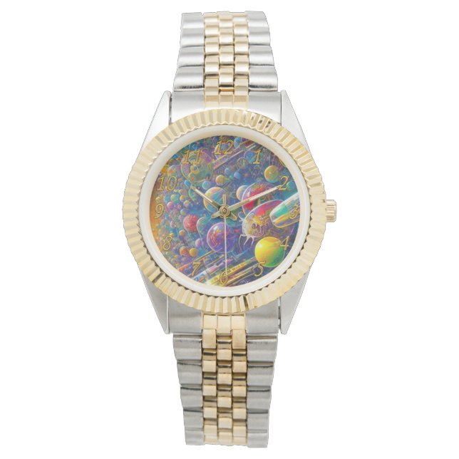 Reloj de pulsera de dos tonos Space Race con númer (Anverso)
