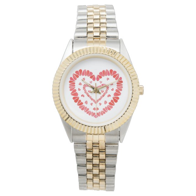 Reloj de pulsera de dos tonos SWEET HEARTS (Anverso)