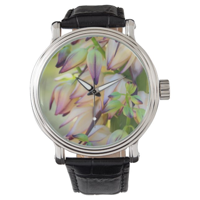reloj de pulsera de flores de yuca (Anverso)