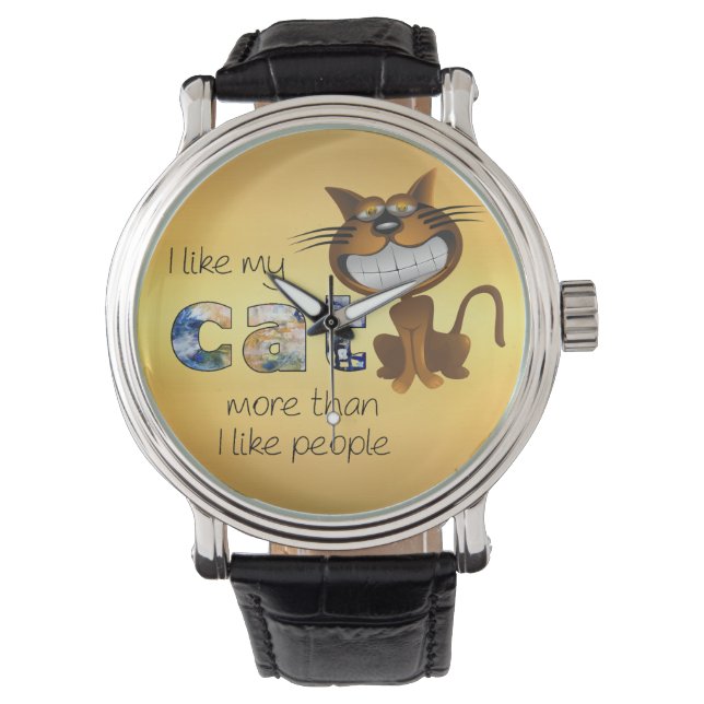 Reloj De Pulsera de gato (Anverso)