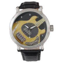 Reloj de pulsera de guitarra eléctrica de bajo