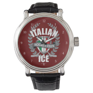 Reloj de pulsera de hockey sobre hielo italiano