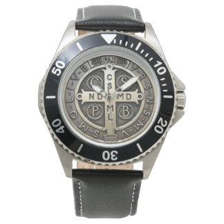 Reloj De Pulsera De la medalla de San Benito