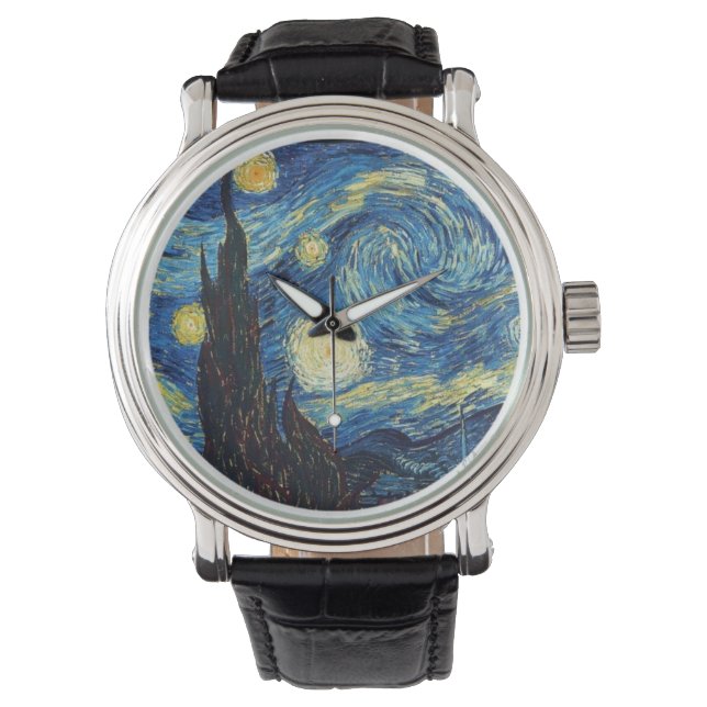 Reloj de pulsera de La noche estrellada de Van Gog (Anverso)