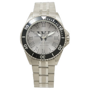 Reloj de pulsera de lujo monograma personalizado