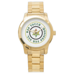 Reloj de pulsera de oro de gran tamaño Ras