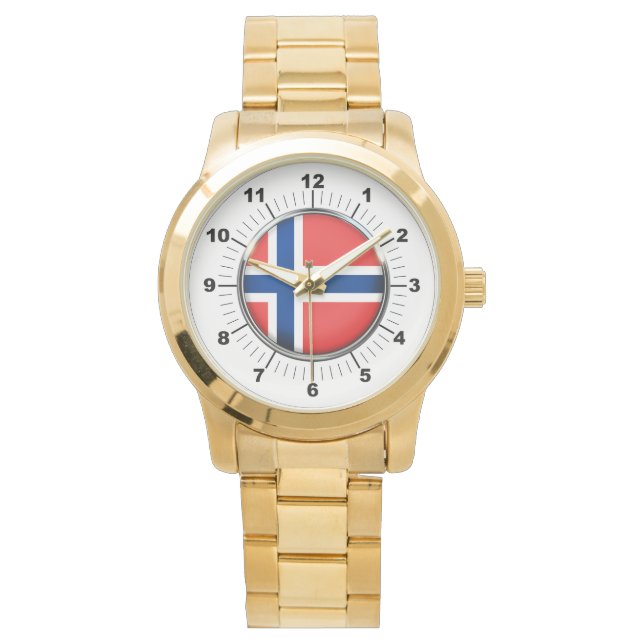 Reloj de pulsera de oro sobredimensionado con band (Anverso)