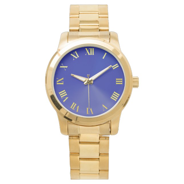 Reloj de pulsera de oro sobredimensionado de Blue  (Anverso)