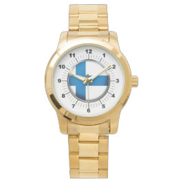 Reloj de pulsera de oro sobredimensionado de la ba