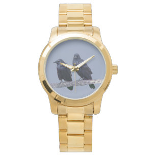 Reloj de pulsera de oro sobredimensionado de Unise
