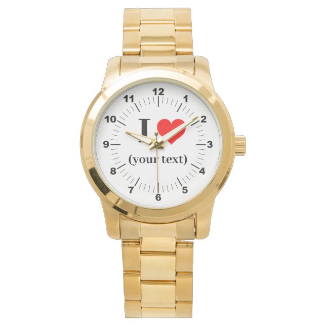 Reloj de pulsera de oro sobredimensionado para muj (Anverso)