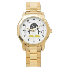 Reloj de pulsera de oro sobredimensionado para pin