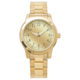 Reloj de pulsera de oro sobredimensionado para uni