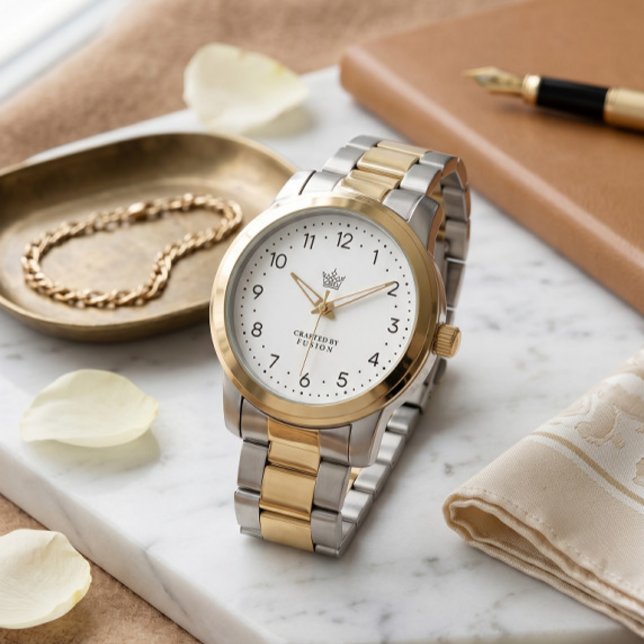 Reloj de pulsera de ostras de dos tonos clásico co (Subido por el creador)