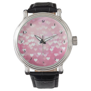 Reloj de pulsera de patrones de corazones de espum