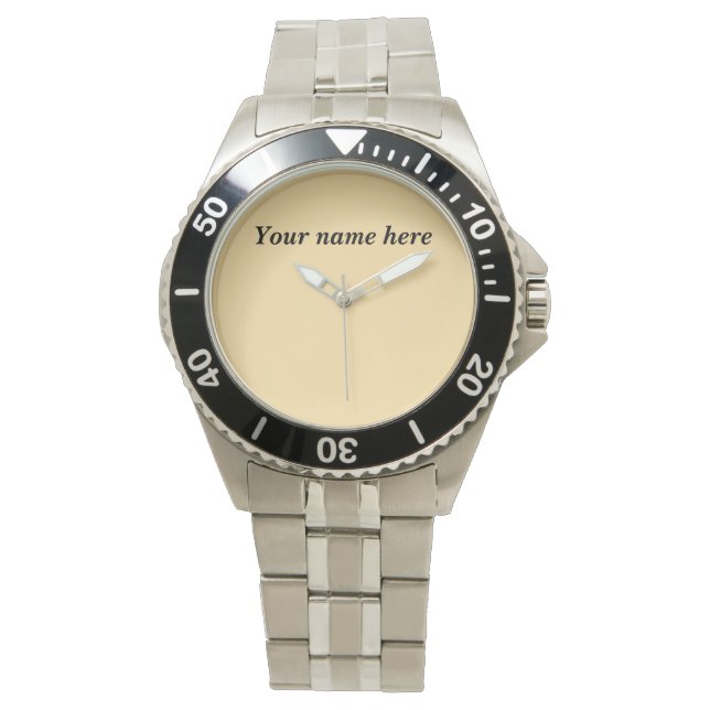 Reloj de pulsera de plata de personalizable - Rega (Anverso)