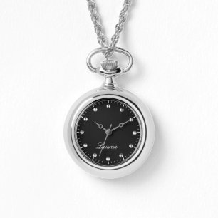 reloj de pulsera de plata personalizado