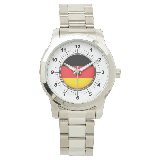 Reloj de pulsera de plata sobredimensionado de la  (Anverso)