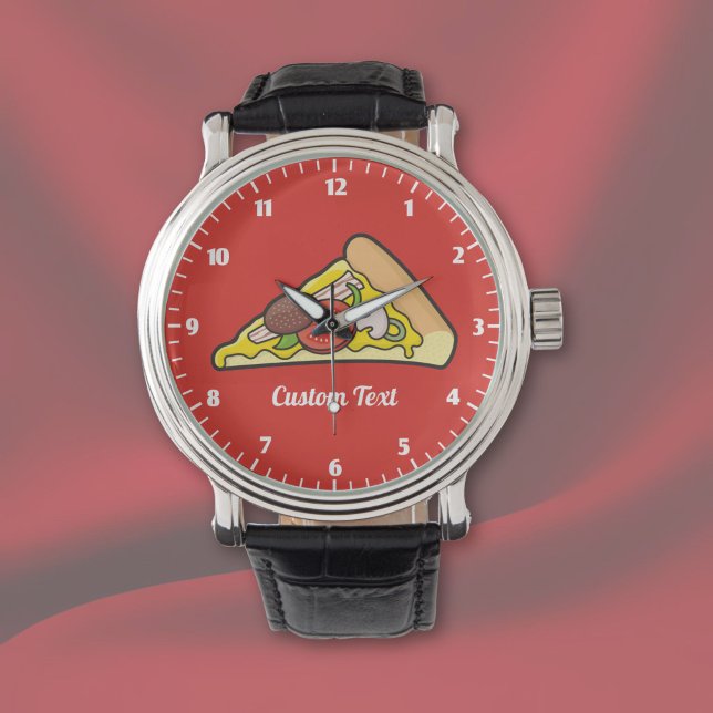 Reloj de pulsera de porción de pizza (Subido por el creador)