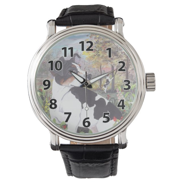 reloj de pulsera de Rat Terrier Puppy Dreamer (Anverso)