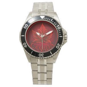 reloj de pulsera de recuerdo con bandera canadiens