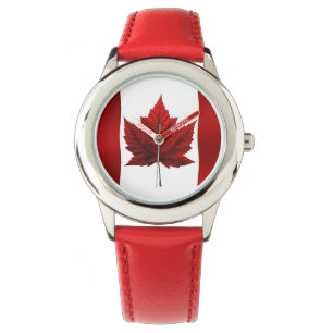 reloj de pulsera de recuerdo con bandera canadiens