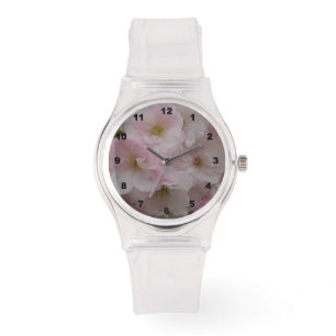 Reloj de pulsera de silicona rosa puntiaguda de pr