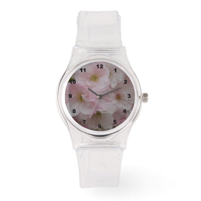 Reloj de pulsera de silicona rosa puntiaguda de pr (Anverso)