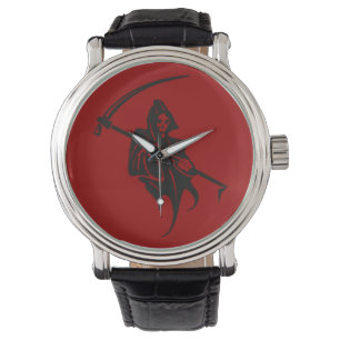 Reloj de pulsera de silueta Grim Reaper