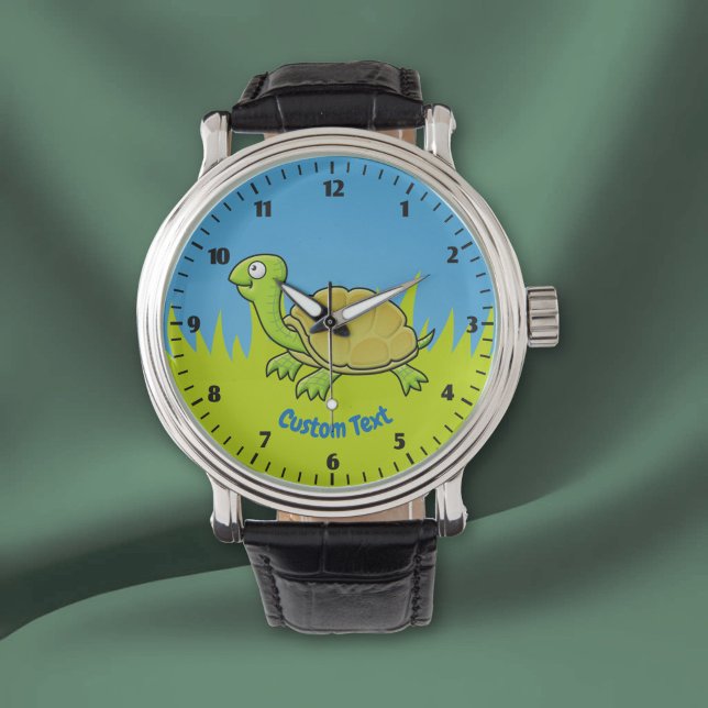 Reloj de pulsera de tortuga de dibujos animados (Subido por el creador)