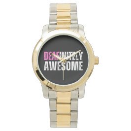 Reloj De Pulsera Deafinitamente Awesome - Conciencia sorda