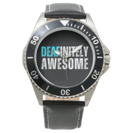 Reloj De Pulsera Deafinitamente Awesome - Conciencia sorda