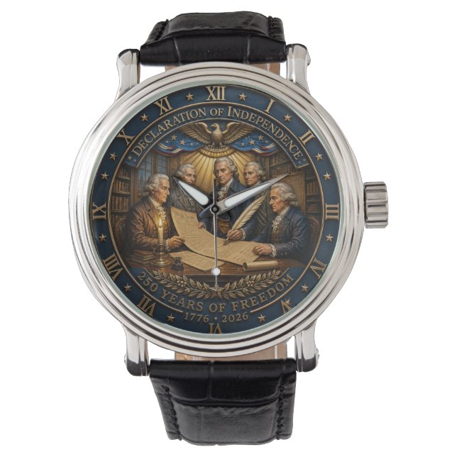 Reloj De Pulsera Declaration of Independence 250th Anniversary (Anverso)