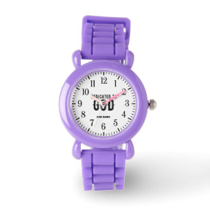 RELOJ DE PULSERA DEDICADO A DIOS PERSONALIZABLE GUAY TEXTO NEGRO