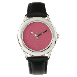 Reloj De Pulsera Deep pink  textured swirling  pattern