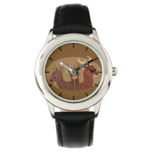 Reloj De Pulsera Deer Con Gafas De Sol