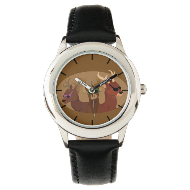 Reloj De Pulsera Deer Con Gafas De Sol (Anverso)
