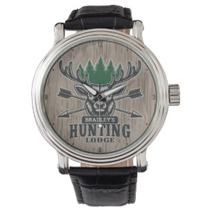 Reloj De Pulsera Deer Elk Hunter Bow Hunting Lodge