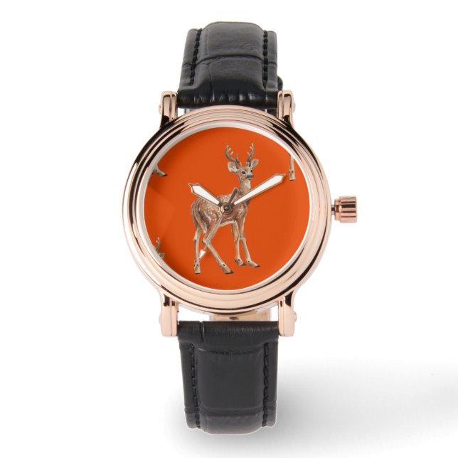 Reloj De Pulsera Deer en rojo (Anverso)