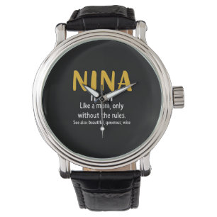 Reloj De Pulsera Definición de nina de arte madre